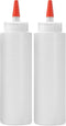Homestead Choice 2-pack Plastic Squeeze Bottles for Sauces - 16oz Condiment Squeeze