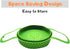 Silicone Steamer Basket, Foldable, Space-Saving, Fits 6, 8 Qt Instant Pot and Similar-Sized Pressure Cookers Accessories
