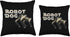 Drone Dog Toy Programmer Coding Automation Dog Drone Throw Pillow, 18x18, Multicolor