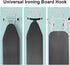 Ironing Board Hanger Wall Mount Organizer, Storage Rack for Laundry Rooms