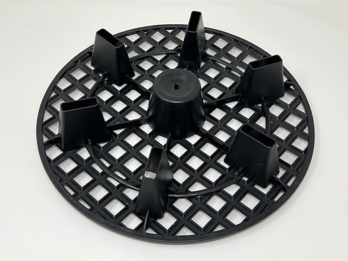 GROWDOTS 13-Inch 3-Count Natural Pot Elevators for Plants Indoor-Outdoor Stand for Plastic Fabric Pots Elevator Saucer