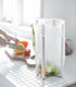 YAMAZAKI home 6784 Kitchen Multi Eco Stand, Multifunctional Plastic Bag Holder, One Size, White