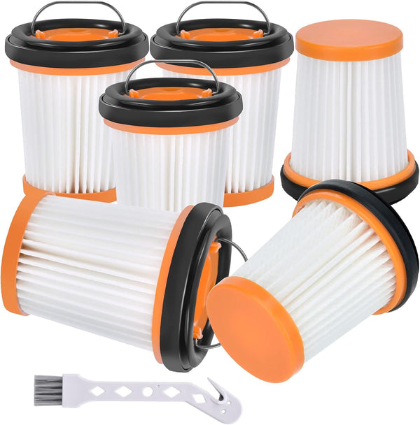 WV201 Filter Replacement for Shark Wandvac ION W1 S87 Cordless Handheld, 6 Pack Handheld Vacuum Filters, Part #XHFWV200