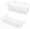 GBYAN Wall Grid Panel Accessories, Wire Grid Baskets Shelf Organizer for Wire Board, White