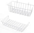 GBYAN Wall Grid Panel Accessories, Wire Grid Baskets Shelf Organizer for Wire Board, White