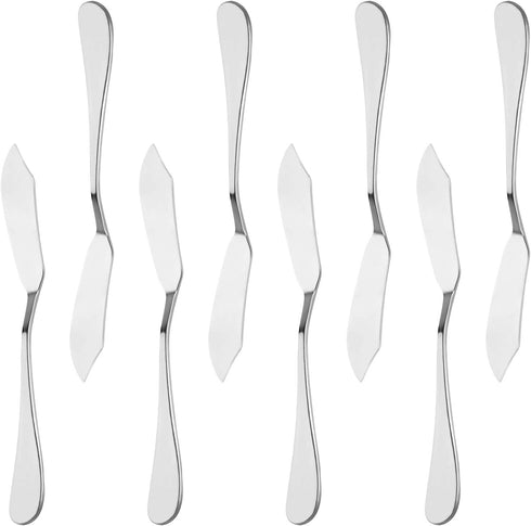 8pcs Stainless Steel Cheese/Butter Spreaders, Breakfast Spreads Knives for Butter and Condiments