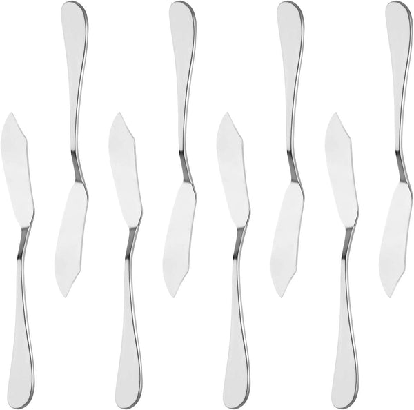 8pcs Stainless Steel Cheese/Butter Spreaders, Breakfast Spreads Knives for Butter and Condiments