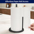 Countertop, Jesginboo Paper Towel Holder Black Kitchen Paper Towels Holder, Paper Roll Holder with Weighted Base