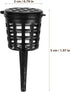 Yardwe 50pcs Bonsai Fertilizer Baskets, Mesh Baskets with Lid for Planting Nutrition Cups, Succulent, Orchid