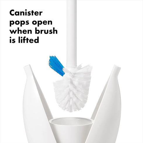 OXO Good Grips Toilet Brush with Canister - Effortless Cleaning