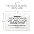 Please Do Not Cut Directly on Countertop Sign, 4x6 Inch Designer Sign Ready to Stick, Lean or Frame