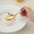 Gold Stainless Steel Dinner Spoons Set of 12, Table, Soup, Dessert Spoons for Home, Kitchen, Restaurant, Dishwasher Safe