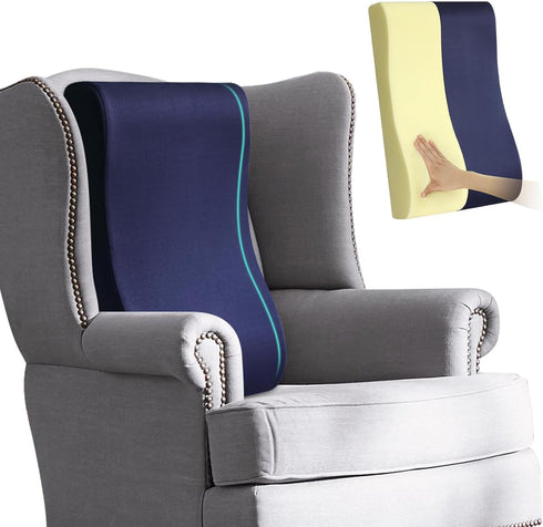 HAVARGO 2-in-1 Neck Pillow Lumbar Support Pillow for Recliner Couch& Glider Chair
