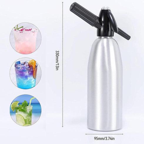 CO2 ALIMOTA Soda Streaming Machine - Carbonated Water Machine with Tanks, Sparkling Water Maker, Soda Water