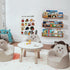 24 Inch Set 3 AZSKY Nursery Shelves Light Walnut Floating Book Shelf Organizer for Baby Nursery Dcor Wall Book Shelves