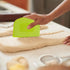 Dough Scraper Bench Scraper for Baking, 4 PCs Flexible Bowl Scraper, Food-safe Plastic Dough Cutter (White, Green,