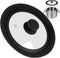 Universal Lid for Pots, Pans, and Skillets, Silicone Replacement Pan Cover for 6", 7", 8" Diameter Cookware