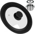 Universal Lid for Pots, Pans, and Skillets, Silicone Replacement Pan Cover for 6", 7", 8" Diameter Cookware