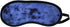 Cloudz Crushed Velvet Ultra Premium Comforlite Memory Foam Travel Neck Pillow with Black Out Sleep Mask - Blue