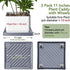 UoeRing 2 Pack-Square 11 Inch $9.9 Plant Caddy with Hidden Wheels Heavy Duty Rolling Plant Stands Indoor Outdoor Plant