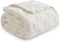 NEWCOSPLAY Super Soft Throw Blanket, Ivory Premium Silky Flannel Fleece, 3D Checkered Lightweight Bed Blanket All