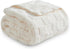 NEWCOSPLAY Super Soft Throw Blanket, Ivory Premium Silky Flannel Fleece, 3D Checkered Lightweight Bed Blanket All