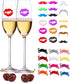 WZT 30 Piece Silicone Drink Markers, Multi-Purpose Wine Glass Markers for Bar, Party, Dinner Parties
