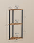 3-Tier 15 10.6 27.8 Inches, ULBC620K01 SONGMICS HOME Superfast Toolless Assembly, Corner Shelf Stand, Corner Standing