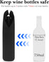 Wine Travel Carrier & Cooler Bag, Insulated Neoprene Hand Bag for Travel, Wine Bottle Carrying Tote Picnic Cooler with