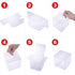 Clear Candy Apple Boxes with Hole, 4"x 4"x 4", Set of 20 Food-Grade Treat Boxes for Caramel Apples
