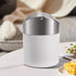ZOOFOX 2 Pack Mini Trash Can, White Stainless Steel Garbage Bin with Swing Lid for Home, Office, and Kitchen