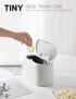 Mini Trash Can with Lid, Removable Small Garbage Can for Bathroom, Office, Kitchen, Countertop Wastebasket