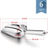 E-far 6 Ounce Ice Scoop Set of 2, Small Stainless Steel Scoops for Ice Cube, Candy, Flour