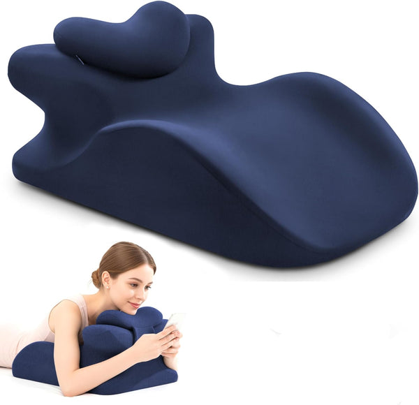 BNTHN Memory Foam Wedge Pillow - Ergonomic Reading & Bed Wedge Pillow for