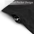 Valea Home Black 52" x 18" Waterproof Blackout Valance Curtains for Kitchen and Bathroom Window
