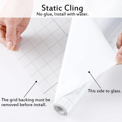 Blackout Window Films: 100% Light Blocking Window Cover for Bedroom, Opaque Static Cling Privacy Film, 78.7"x17.7"
