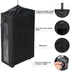 ZERO JET LAG 25 Inches Slim Laundry Storage Hamper, Large Rolling Bin, Clear Window, Black