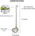 HIC Kitchen 4-Ounce Capacity Single-Piece Ladle, 18/8 Stainless Steel