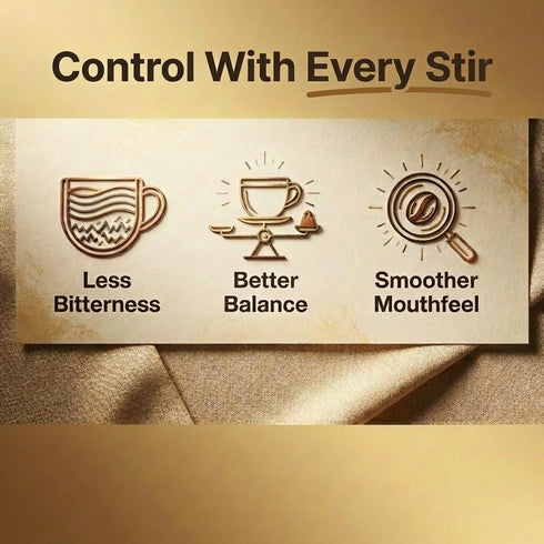 Coffee Key Stirring Tool for Black Coffee Enthusiasts - Enhance Flavor & Smoothness