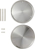 Juvale 2-Tier Stainless Steel Lazy Susan Spice Rack Organizer for Kitchen & Pantry Countertop (10.5 in)