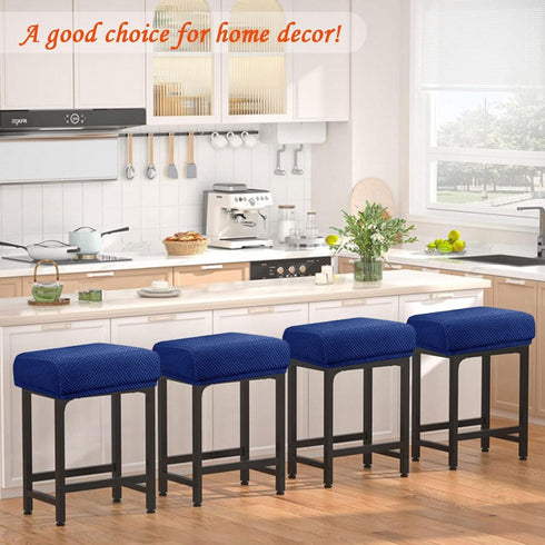 Levoberg Counter Counter Set 2 Bar Stool Cover Rectangle Stretch Height Barstool Slipcovers Rectangular Vanity Stool