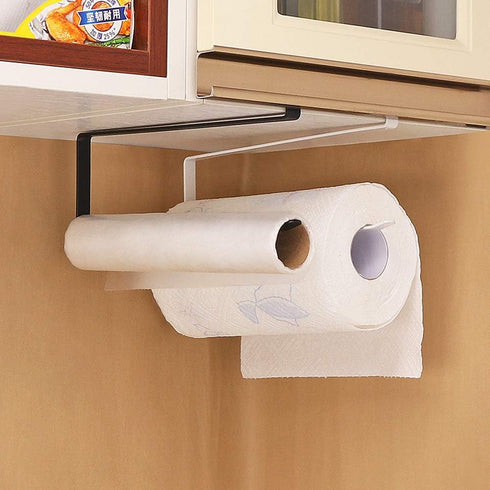 ORAPICH Usmascot Paper Towel Holder Dispenser Under Cabinet Paper Roll Holders (NO Drilling) for Kitchen Bathroom