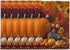 Autumn Fall Pumpkins Placemats Set of 6, Non Slip Heat-Resistant Washable Table Place Mats for Kitchen Dining
