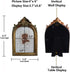 SIKOO Vintage 4x6 Picture Frame, Antique Ornate Table Top and Wall Mounting Photo Frame with High Definition Glass
