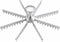 8-Cut Aluminum Pie and Cake Marker, Winware (APM-08)