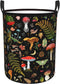 Yossyaog Mushroom Laundry Basket, Mushroom Decor Laundry Bag with Handles-Collapsible Storage Bin Mushroom