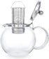 Teabloom All-in-One Glass Teapot and Kettle, Heatproof Borosilicate Glass with Removable Stainless Steel Infuser