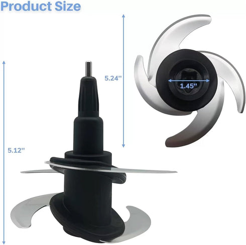 4 Blade Ninja Blender Blade Replacement Parts, Compatible with 64oz(8Cup)72oz(9Cup) Food Processor Bowl, Auto iQ