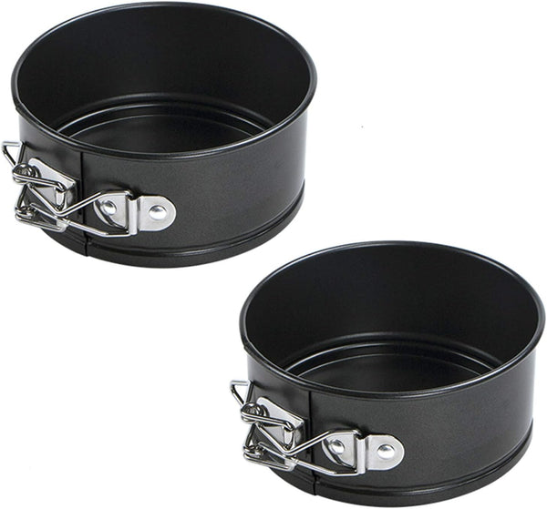 Webake Mini Springform Pan Set, 4.3 Inch, 2 Pieces Cheesecake Pans with Removable Bottom for Mini Cheesecake