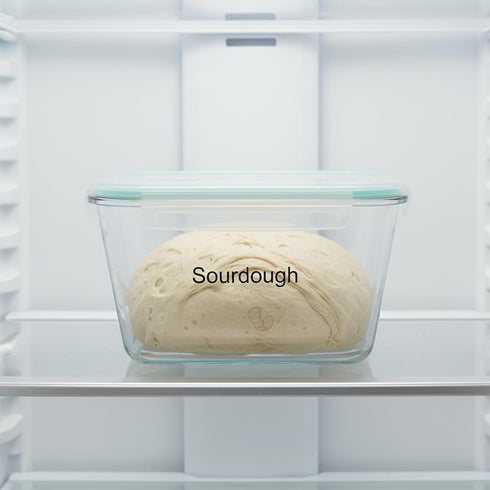 Mowhut 2.6L/88 oz Sourdough Starter Jar, Large Glass Jar with Airtight Lid, Sourdough Bread Baking Supplies, Sour Dough